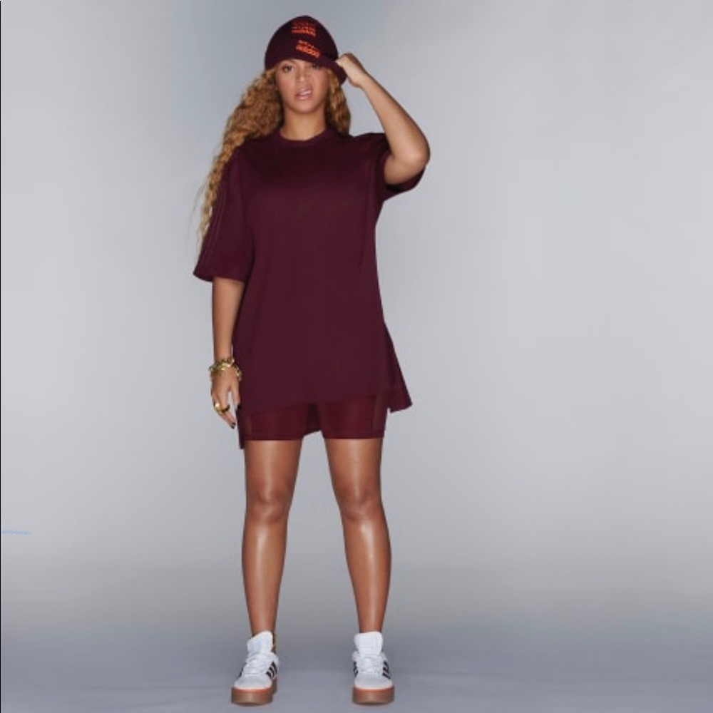 Ivy Park Adidas Maroon shirt unisex brand new.